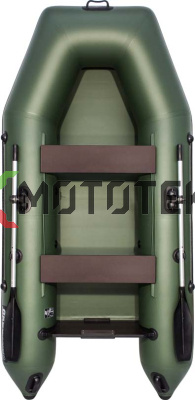 Лодка ПВХ Аква 2900 зелёный/чёрный Лодка ПВХ Аква 2900 зелёный/чёрный