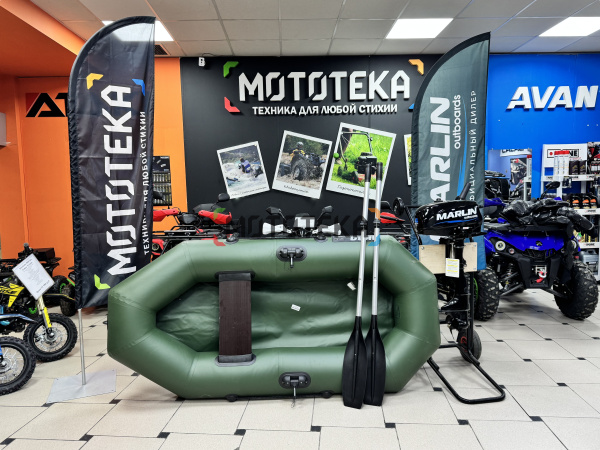 Лодка ПВХ Аква Оптима 210 зелёный в магазине Мототека по цене 12 240 ₽