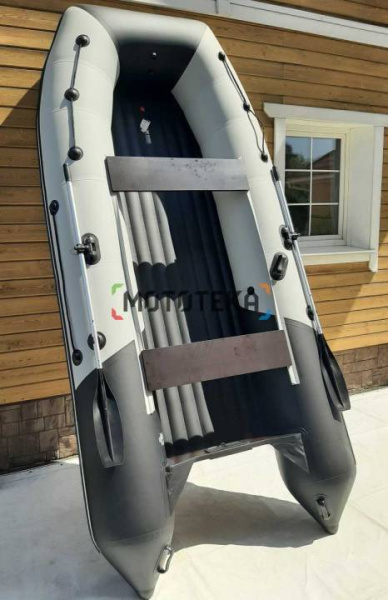 Лодка ПВХ Таймень RX 3900 НДНД светло-серый/чёрный Лодка ПВХ Таймень RX 3900 НДНД светло-серый/чёрный
